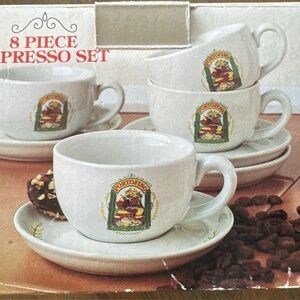 PORTOFINO BY HIMARK TAIWAN Mugs- set of 4 Espresso Cups and saucers